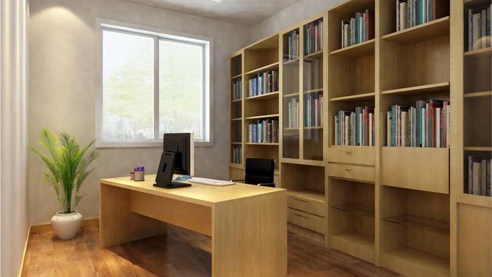 Custom Cabinets - Home Office Photo 1