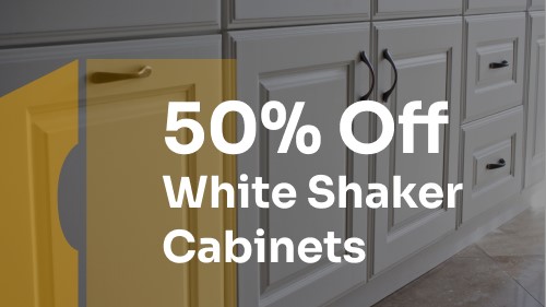 white shaker cabinets