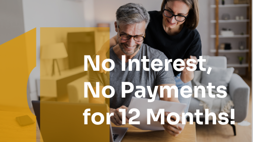 No Interest for 12 Months