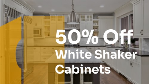 white shaker cabinets