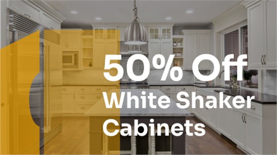 white shaker cabinets