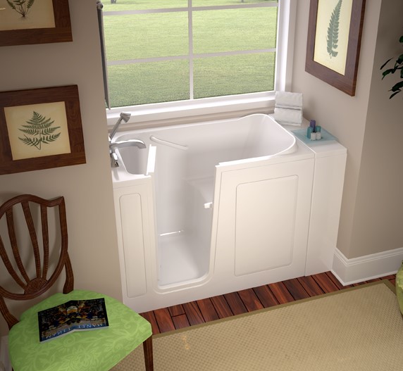 An Acrylic Walk-In Bathtub