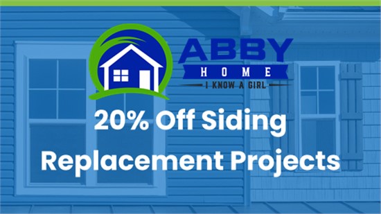 20% Off Siding Replacement Projects!