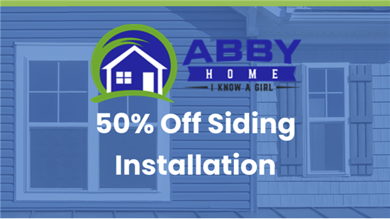 50% Off Siding Installations