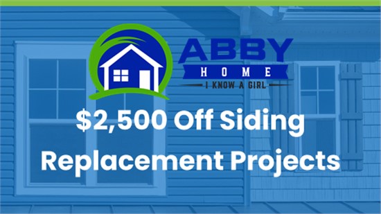 $2,500 Off Siding Replacement Projects!