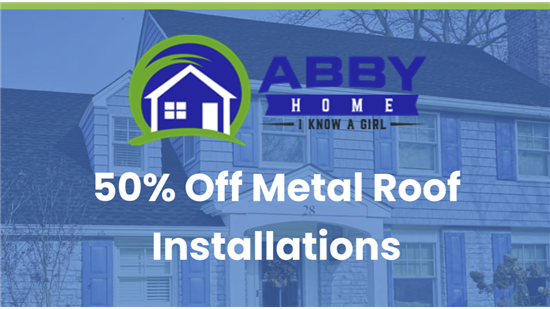 50% off metal roof installation