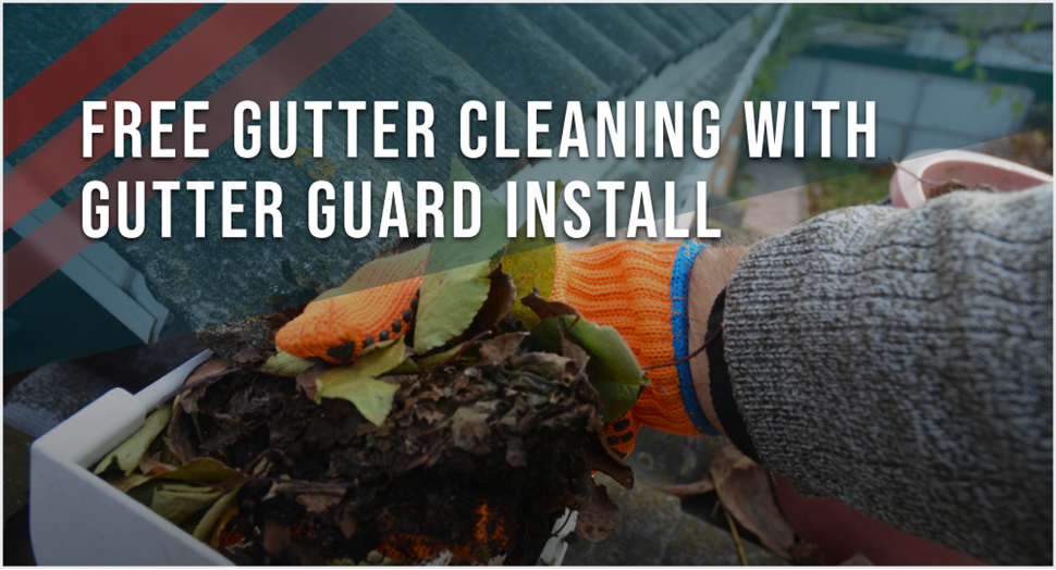 Free Gutter Cleaning With Gutter Guard Installation
