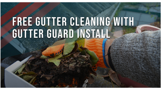 Free Gutter Cleaning With Gutter Guard Installation