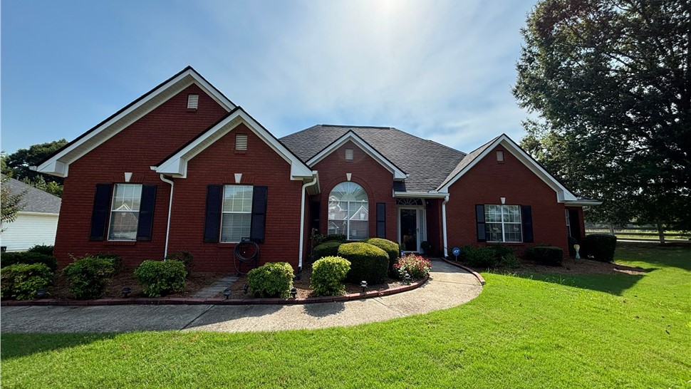 Gutters Project in Conyers, Georgia by Adamson Roofing Company