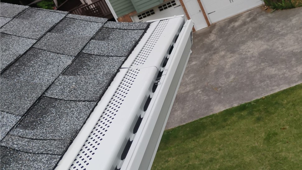 Gutters, Roofing Project in Marietta, Georgia by Adamson Roofing Company