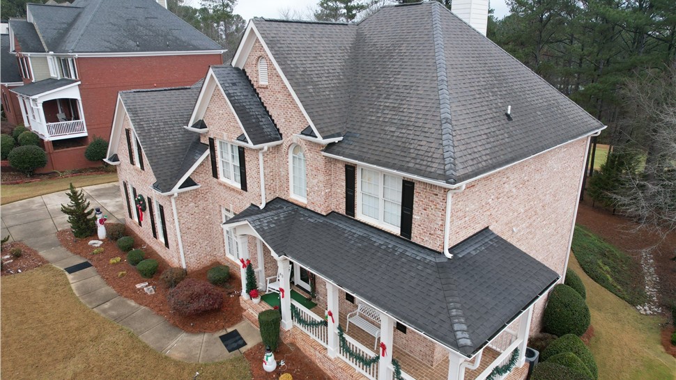 Gutters, Roofing Project in Acworth, Georgia by Adamson Roofing Company