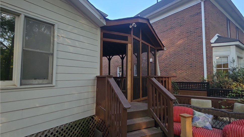 Screened-in Porches Project in Decatur, Georgia by Adamson Roofing Company