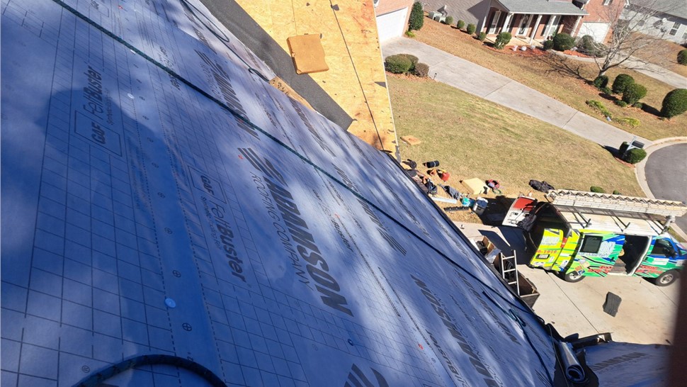 Roofing Project in Powder Springs, Georgia by Adamson Roofing Company
