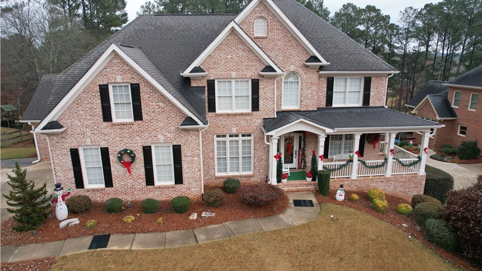 Gutters, Roofing Project in Acworth, Georgia by Adamson Roofing Company
