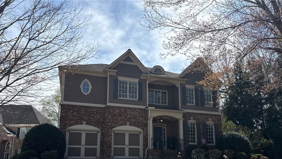 Gutters Project in Smyrna, Georgia by Adamson Roofing Company