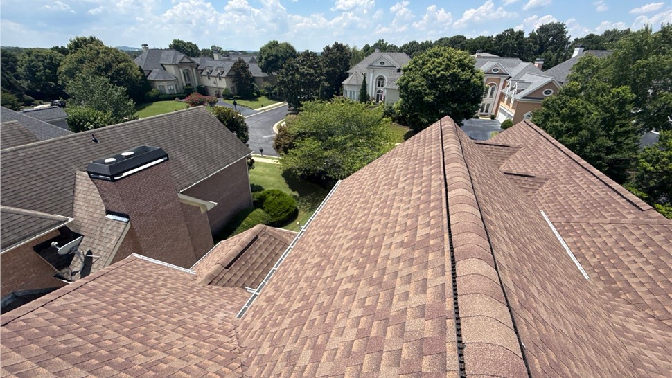 Gutters, Roofing, Storm Damage Project in Alpharetta, Georgia by Adamson Roofing Company