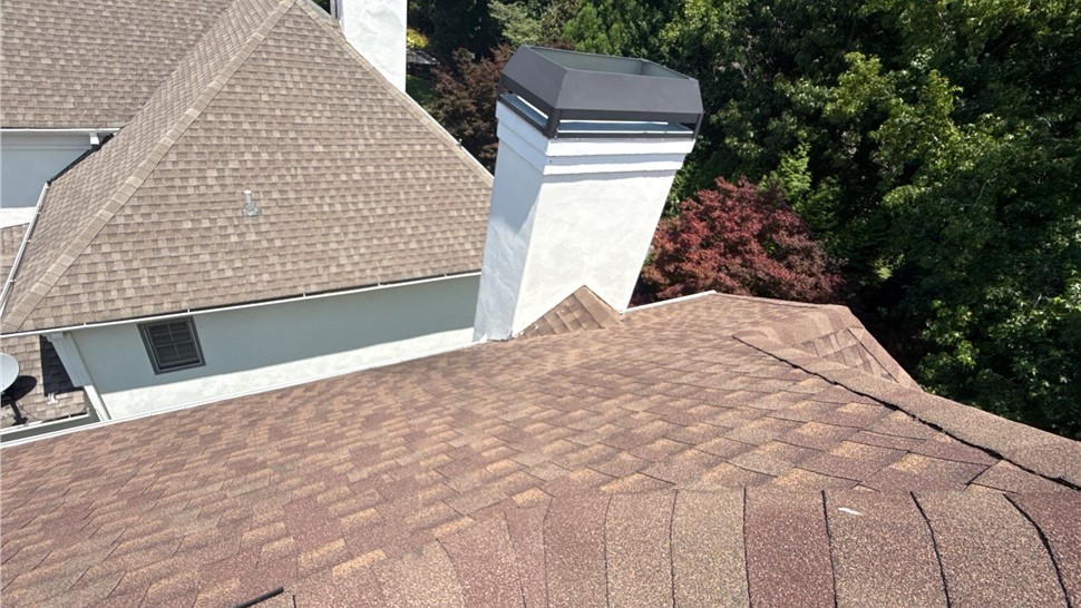 Gutters, Roofing, Storm Damage Project in Alpharetta, Georgia by Adamson Roofing Company