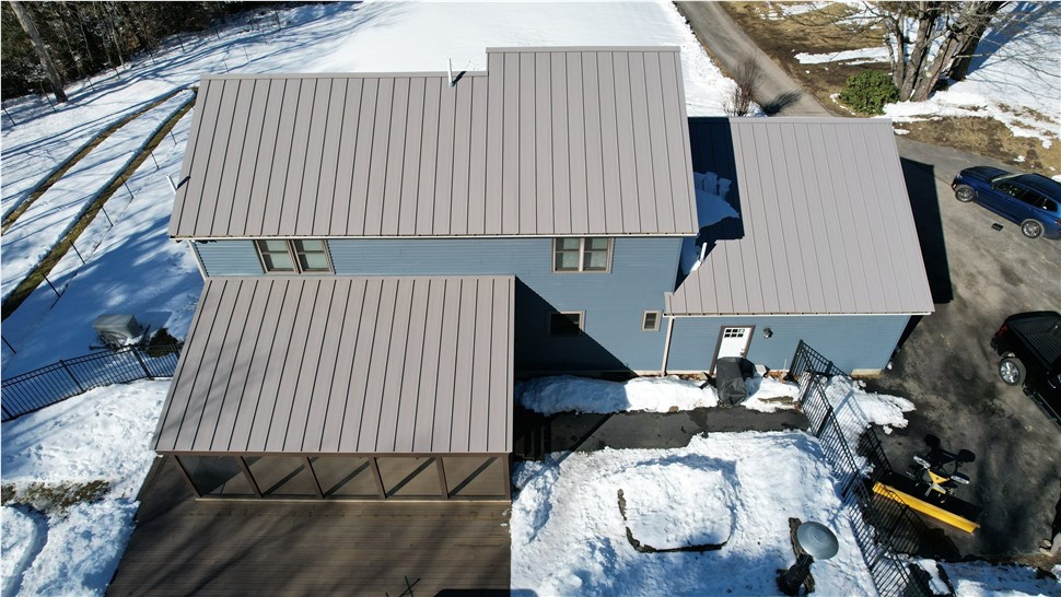 Roofing Project in Bow, NH by Advanced Metal Roofing