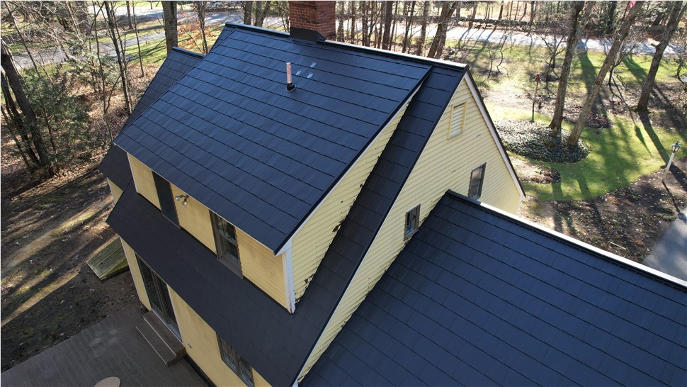 Roofing Project in Brentwood, NH by Advanced Metal Roofing