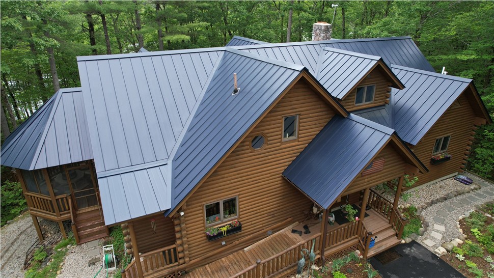 Roofing Project in Acton, Maine by Advanced Metal Roofing