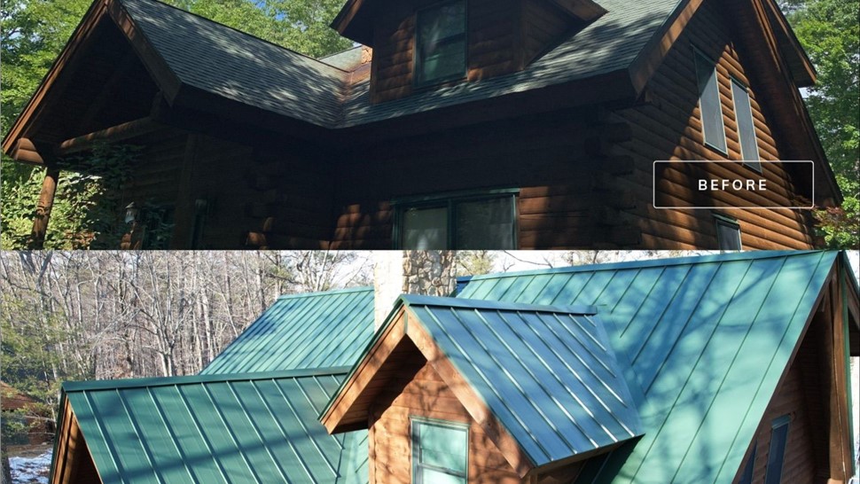 Roofing Project in Acton, ME by Advanced Metal Roofing