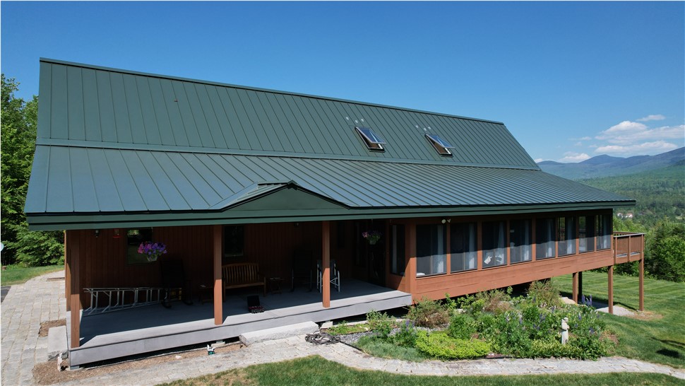 Roofing Project in Franconia, NH by Advanced Metal Roofing