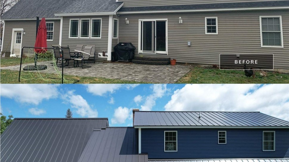 Roofing, Siding Project in Farmington, NH by Advanced Metal Roofing