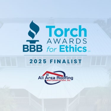 All Area Roofing & Construction Recognized as Finalist in 2025 BBB Torch Awards for Ethics