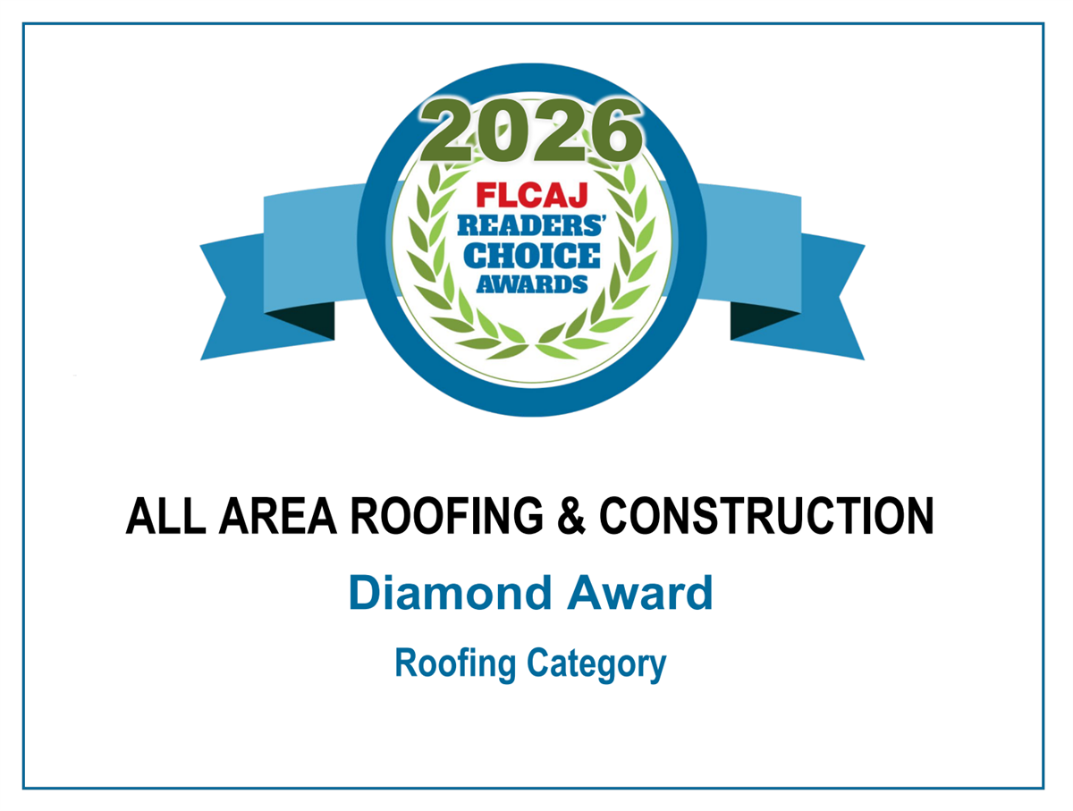 Celebrating Excellence: All Area Roofing and Construction Wins 2026 Diamond Level Readers’ Choice Award