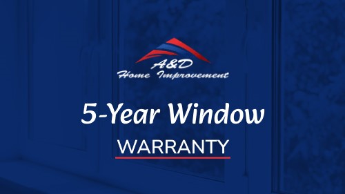 5-Year Workmanship Window Warranty