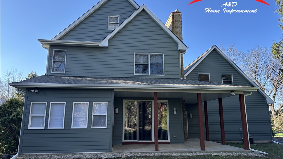Gutters, Roofing, Siding Project in Cary, Illinois by A&D Home Improvement