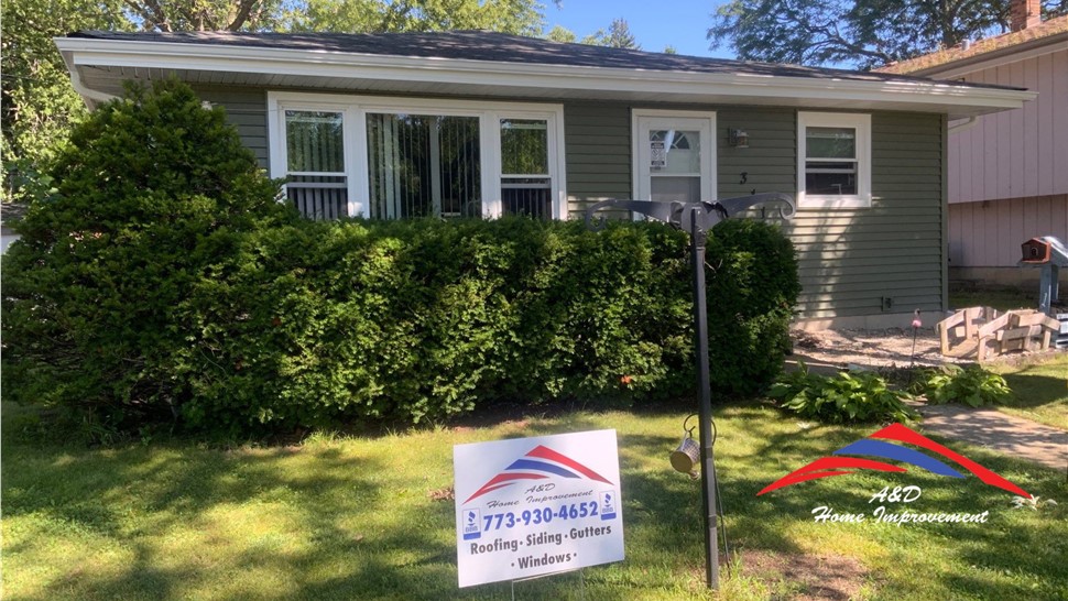 Gutters, Siding Project in Waukegan, IL by A&D Home Improvement