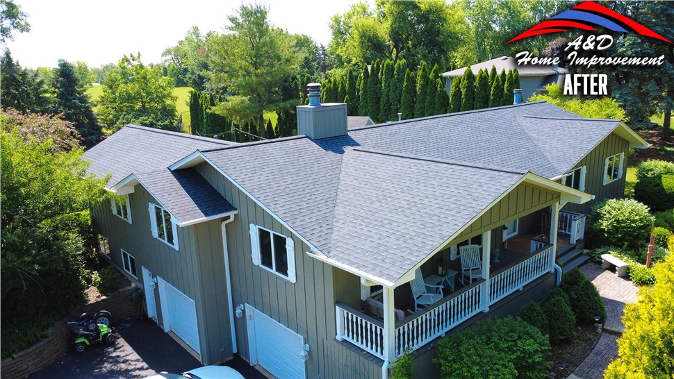 Gutters, Roofing Project in St. Charles, IL by A&D Home Improvement