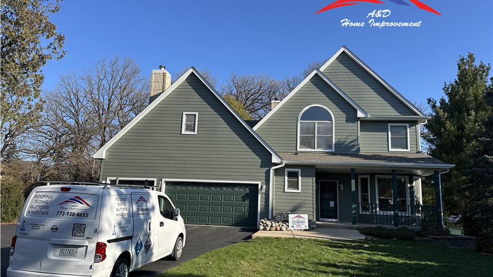 Gutters, Roofing, Siding Project in Cary, Illinois by A&D Home Improvement
