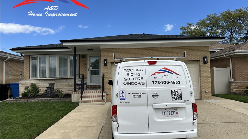 Gutters, Roofing, Siding Project in Chicago, Illinois by A&D Home Improvement