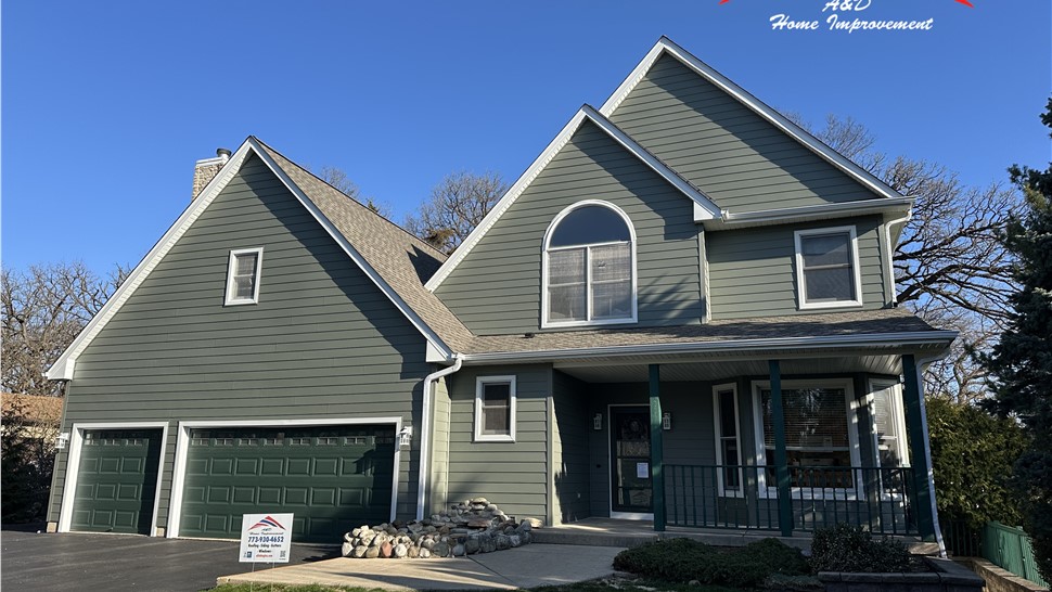 Gutters, Roofing, Siding Project in Cary, Illinois by A&D Home Improvement