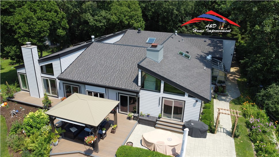 Gutters, Roofing, Siding, Windows Project in Barrington, Illinois by A&D Home Improvement