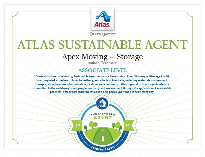 Apex Moving + Storage: Leading the Way to Sustainability in the Moving Industry