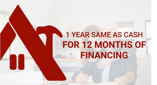 One Year Same-as-Cash Financing on Your Next Renovation