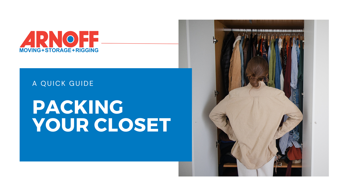 Arnoff Moving and Storage - Packing Your Closet - Article Banner Image