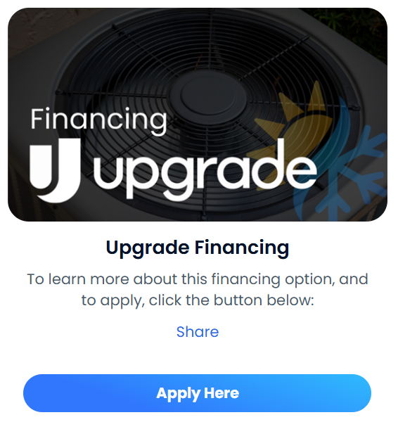 upgrade financing