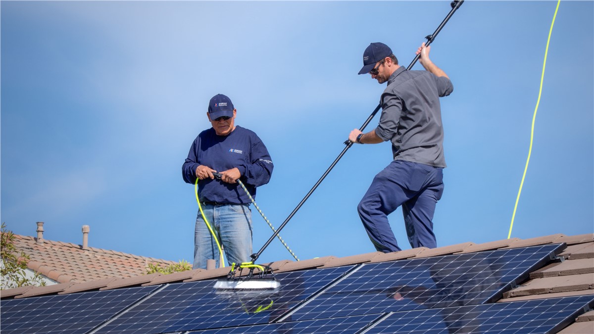 August Roofing Solar Panel Cleaning