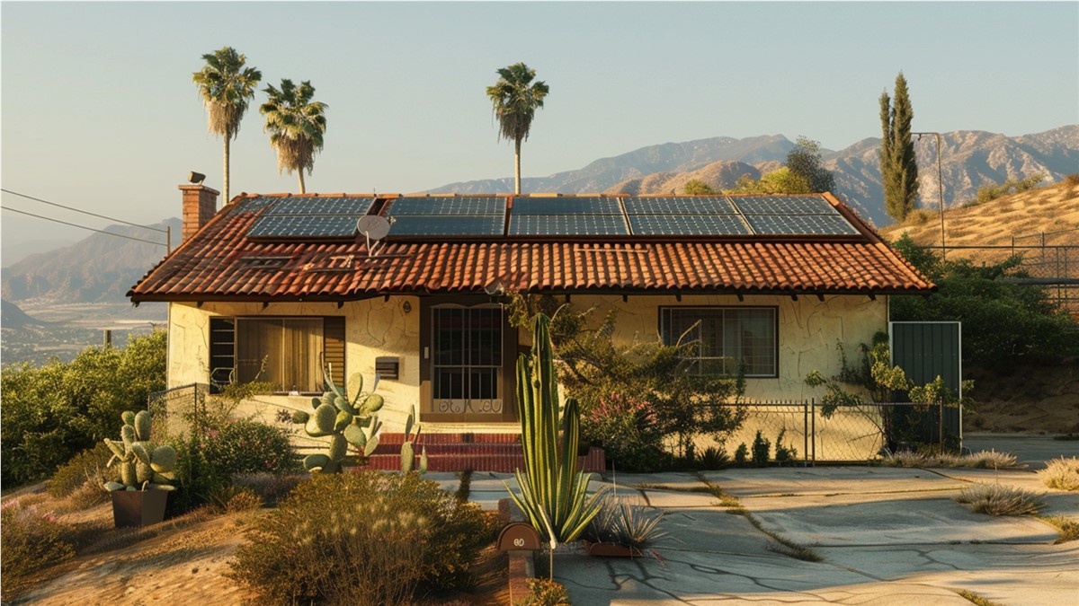 old-roof-with-solar-panels-installed-in-los-angeles