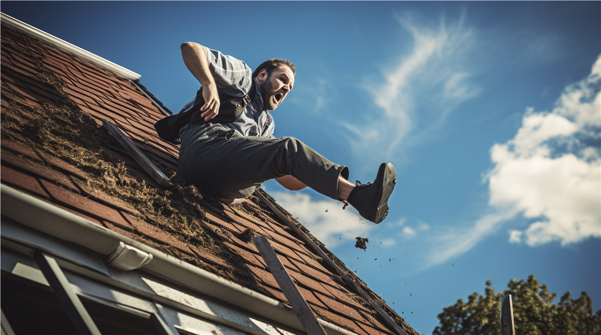 roofer-falling-through-roof-insured-roofing-company
