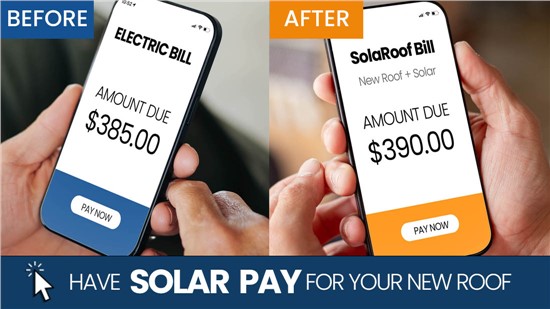 Have solar pay for your new roof