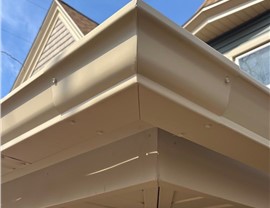 New gutter installation in Grand Rapids exterior improvement project.