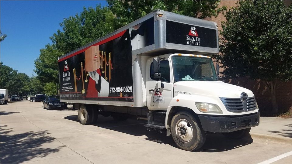 Black Tie Moving Packing Truck