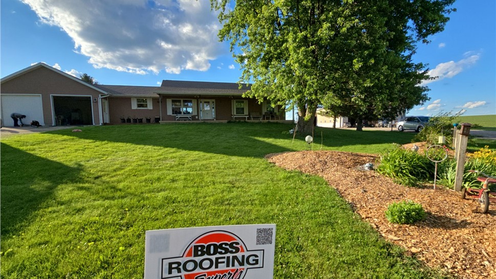 Roofing Project in Forreston, Illinois by Boss Roofing-Siding Experts