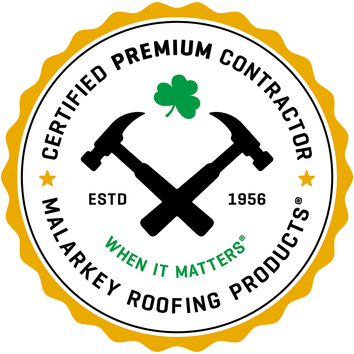 Built Right Roofing Achieves Malarkey Emerald Premium Contractor Status