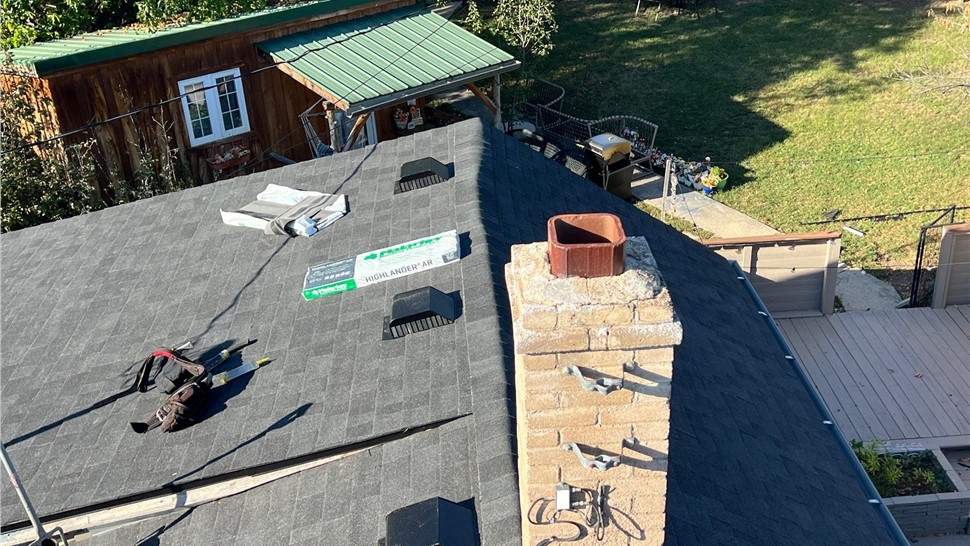 Rapid City SD roof installation in progress with underlayment before shingle placement
